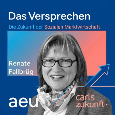 Podcast-Cover mit Renate Fallbrüg
